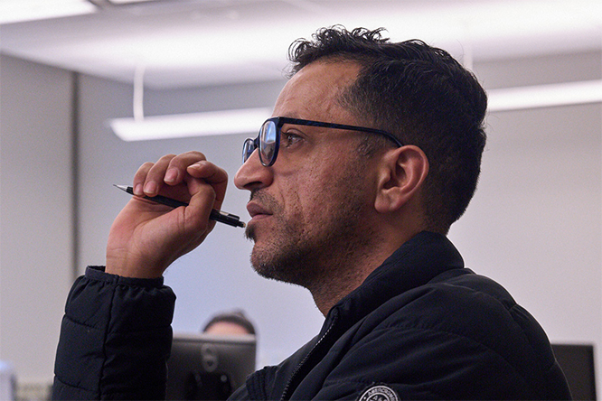 Active Learning student attentively listening.