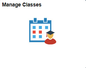 ctcLink manage classes tile screenshot